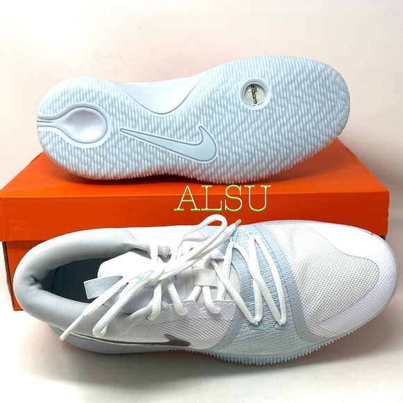 Nike Zoom Assersion White Glacier Blue Men Sneaker - Picture 3 of 10